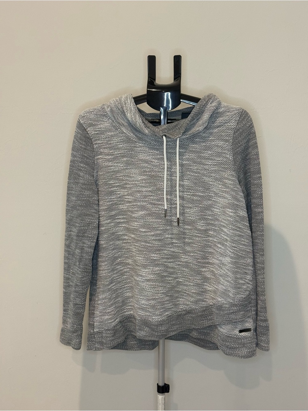 Calvin Klein Gray Marled Cowl Neck Pullover Sweater